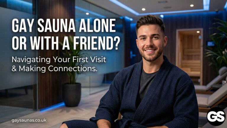 gay sauna alone or with a friend