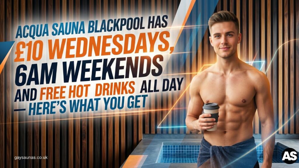 Acqua Sauna Blackpool drops entry to £10 all day for members — and membership costs just £5. Open till 6AM at weekends, with everything included. Here's what you're missing.