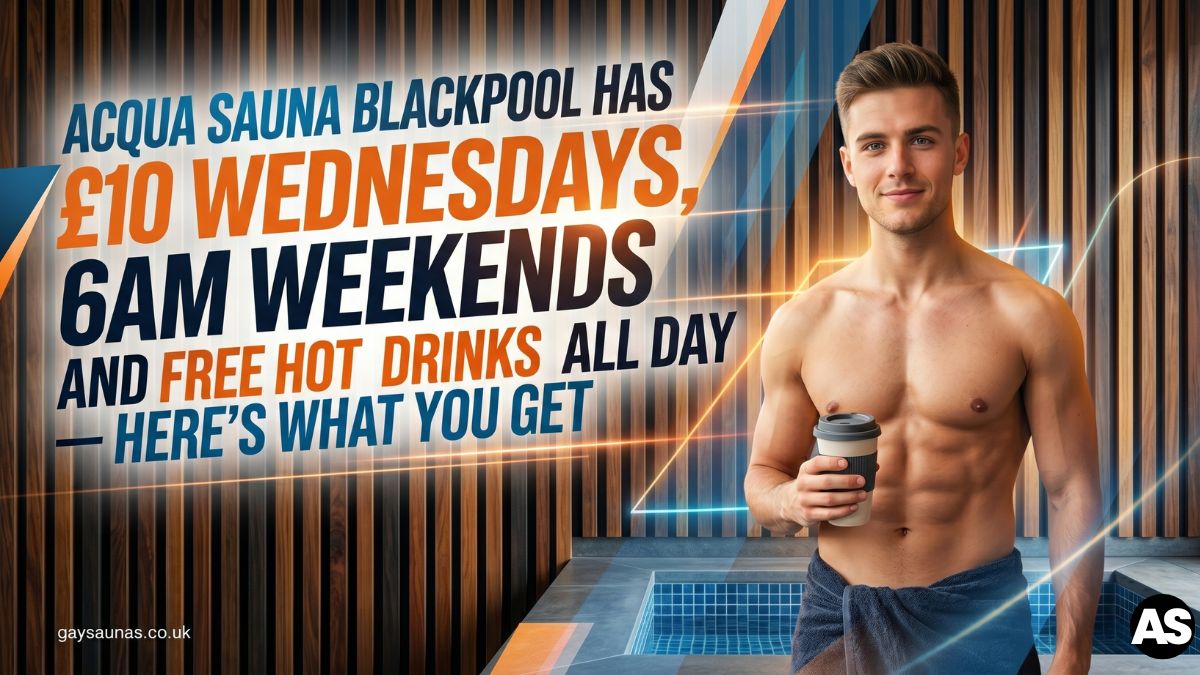 Acqua Sauna Blackpool drops entry to £10 all day for members — and membership costs just £5. Open till 6AM at weekends, with everything included. Here's what you're missing.
