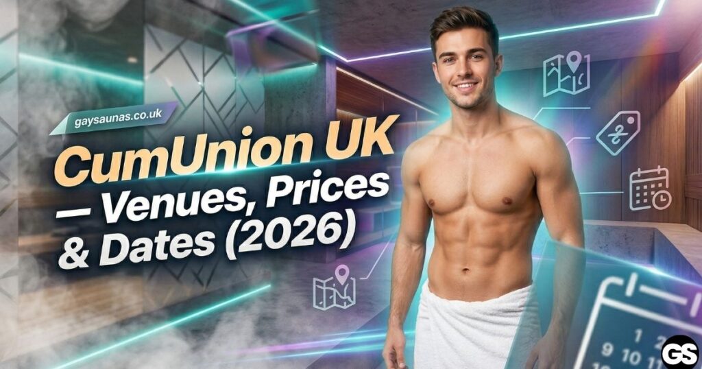 CumUnion UK — men-only group play parties at gay saunas across England